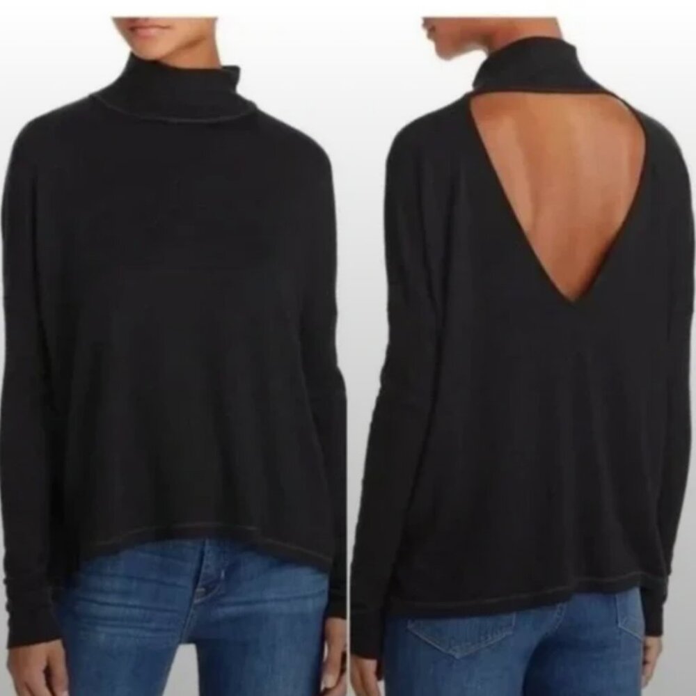 Rag & Bone Black Open-Back Sweater Size Small